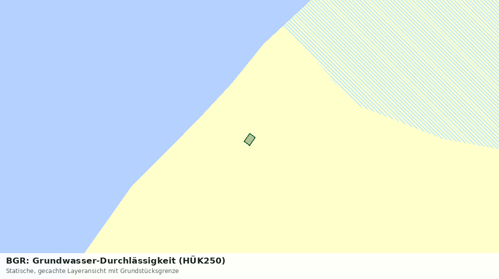 Statische Kartenansicht: BGR: Grundwasser-Durchlässigkeit (HÜK250)