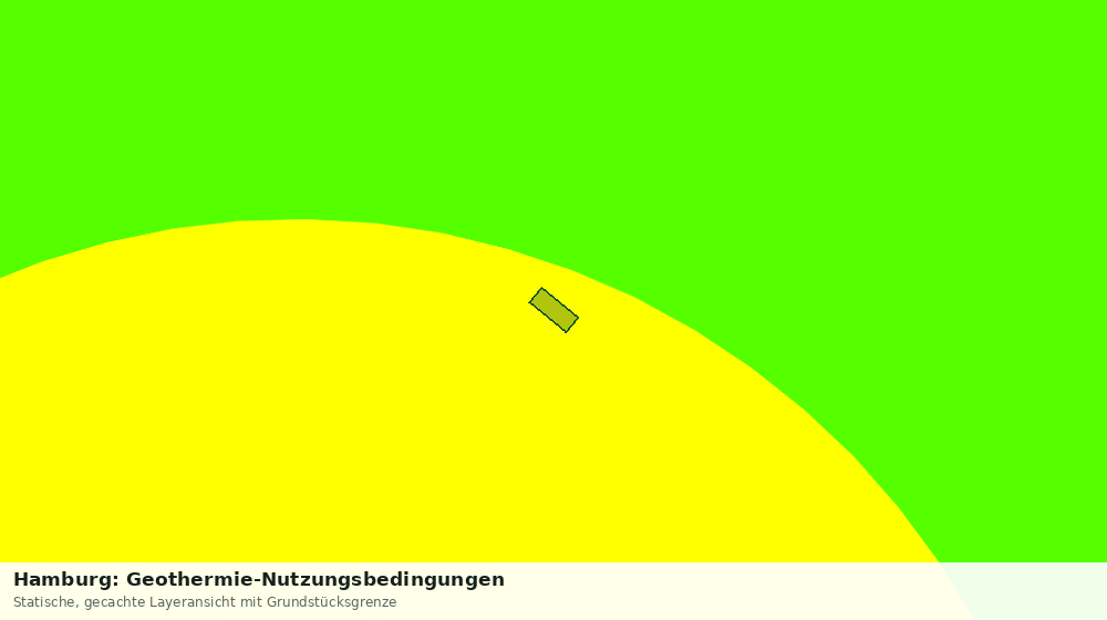 Statische Kartenansicht: Hamburg: Geothermie-Nutzungsbedingungen
