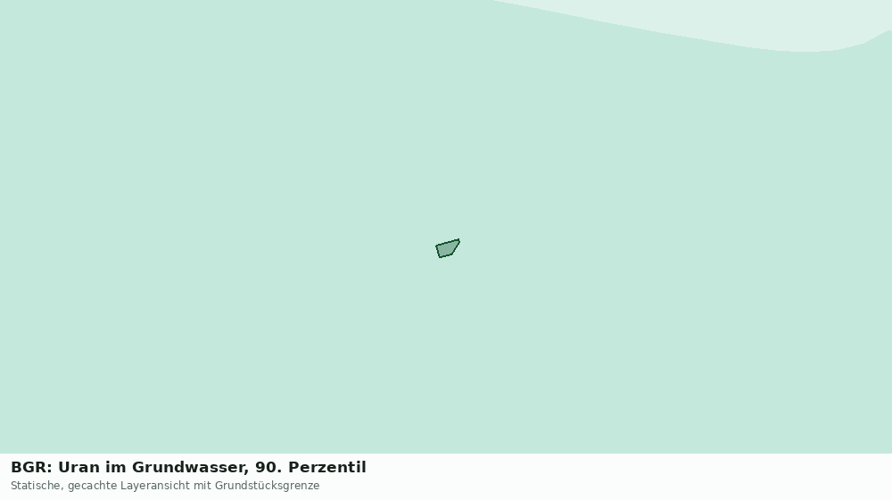Statische Kartenansicht: BGR: Uran im Grundwasser, 90. Perzentil