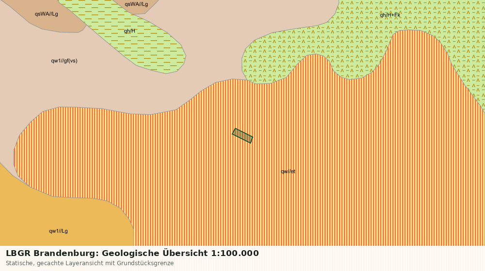 Statische Kartenansicht: LBGR Brandenburg: Geologische Übersicht 1:100.000