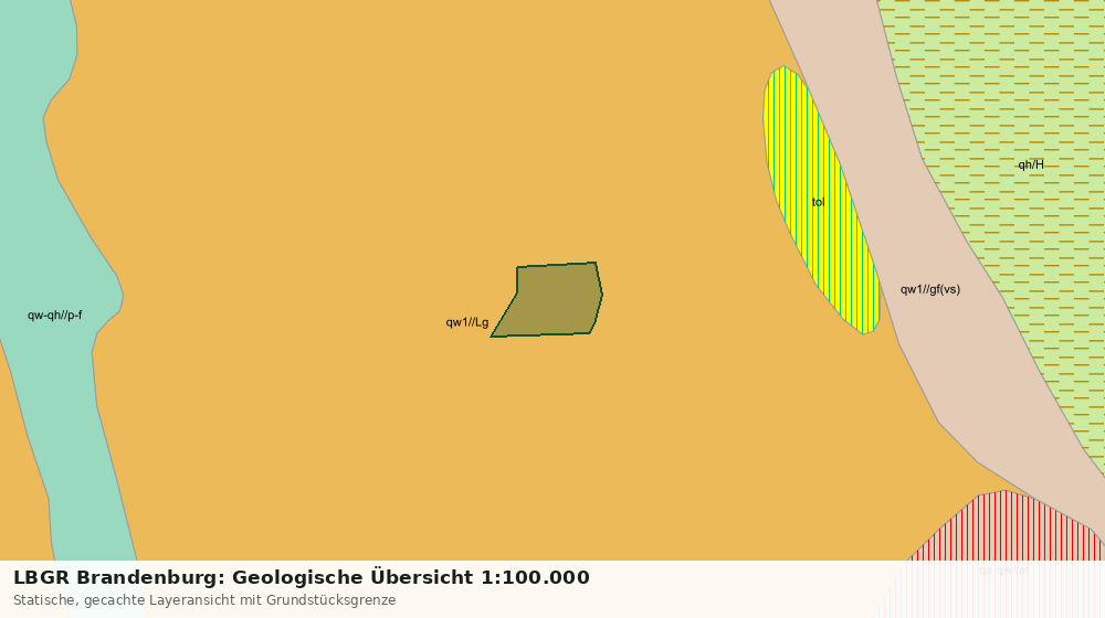 Statische Kartenansicht: LBGR Brandenburg: Geologische Übersicht 1:100.000
