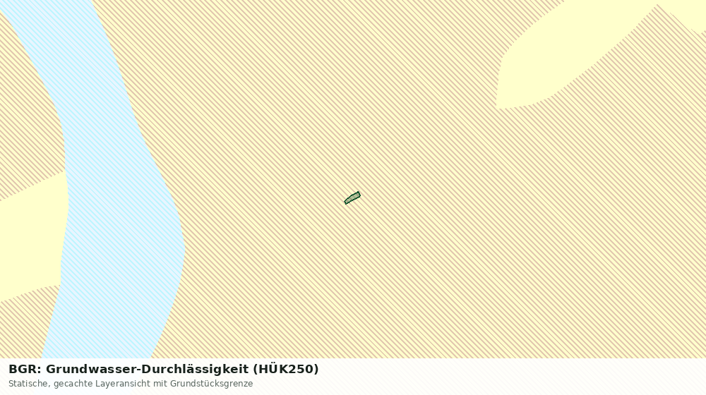Statische Kartenansicht: BGR: Grundwasser-Durchlässigkeit (HÜK250)