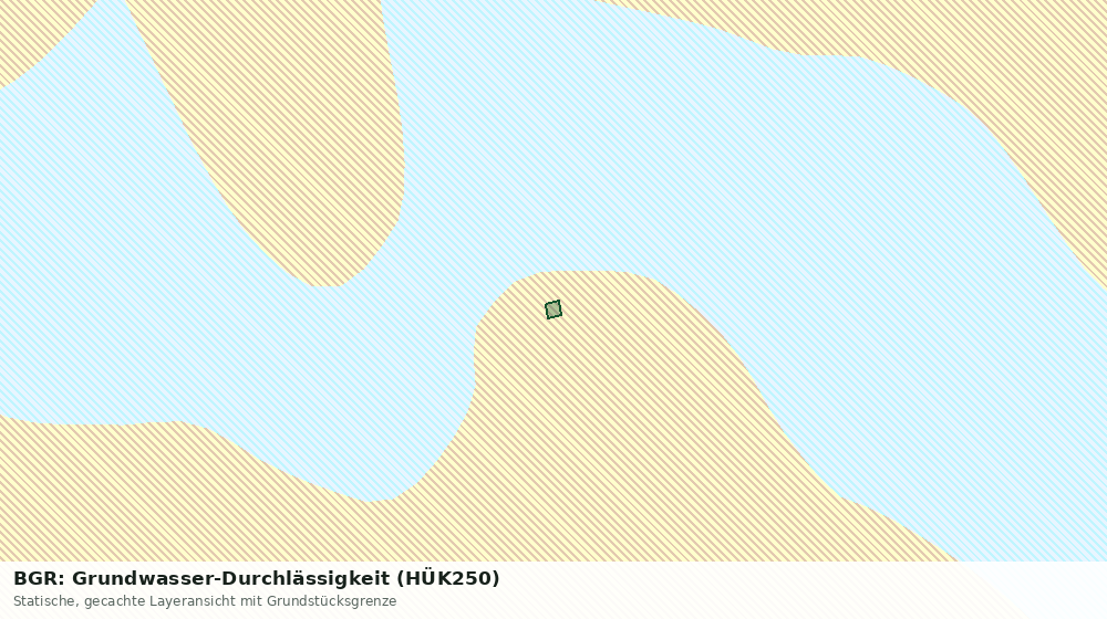 Statische Kartenansicht: BGR: Grundwasser-Durchlässigkeit (HÜK250)
