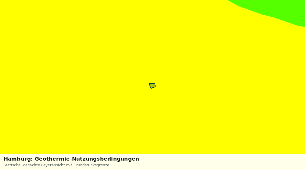Statische Kartenansicht: Hamburg: Geothermie-Nutzungsbedingungen