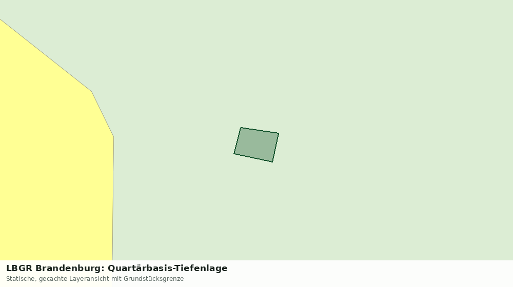 Statische Kartenansicht: LBGR Brandenburg: Quartärbasis-Tiefenlage