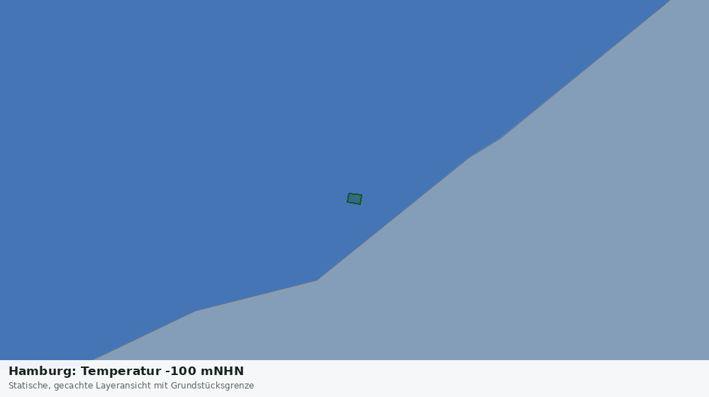 Statische Kartenansicht: Hamburg: Temperatur -100 mNHN