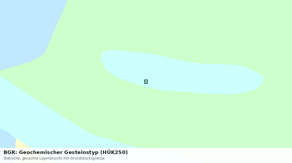 Statische Kartenansicht: BGR: Geochemischer Gesteinstyp (HÜK250)
