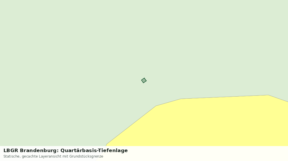Statische Kartenansicht: LBGR Brandenburg: Quartärbasis-Tiefenlage