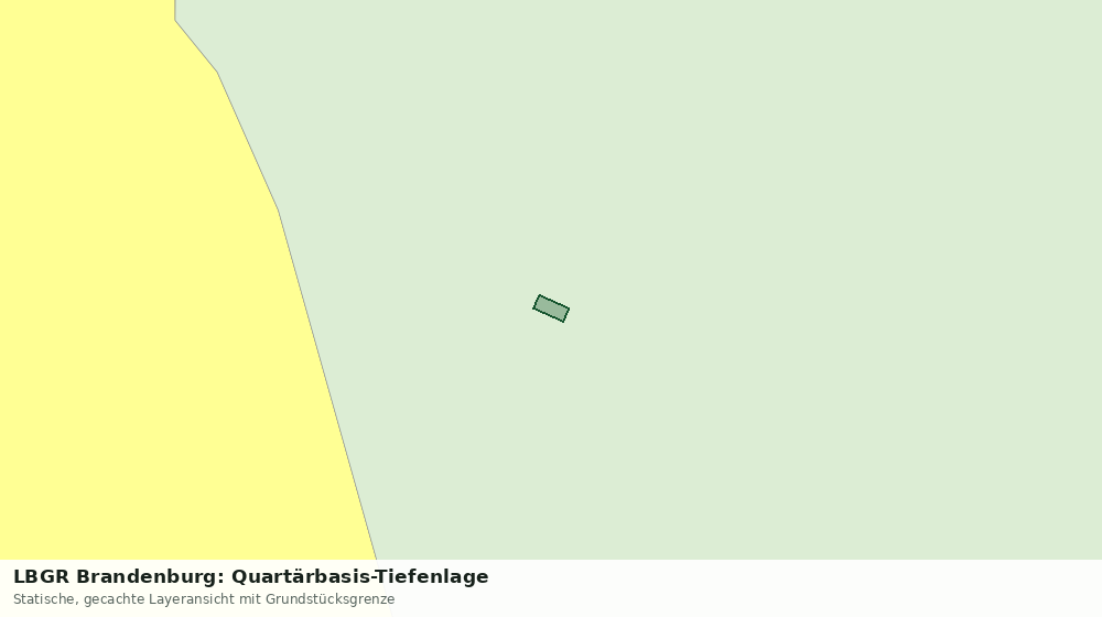 Statische Kartenansicht: LBGR Brandenburg: Quartärbasis-Tiefenlage