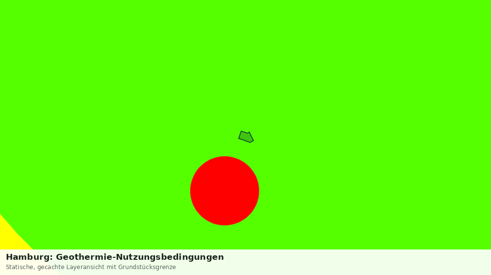 Statische Kartenansicht: Hamburg: Geothermie-Nutzungsbedingungen