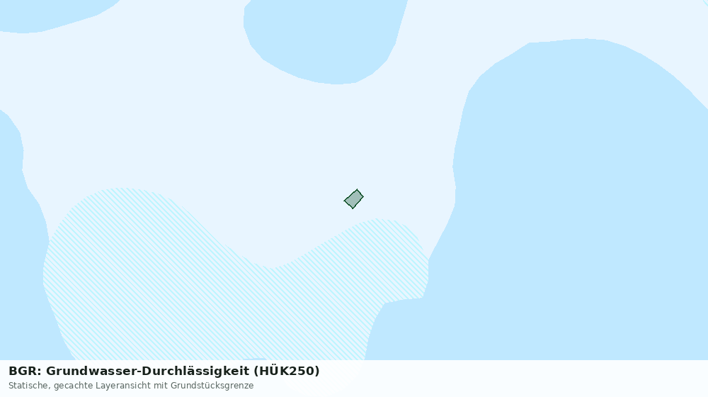 Statische Kartenansicht: BGR: Grundwasser-Durchlässigkeit (HÜK250)