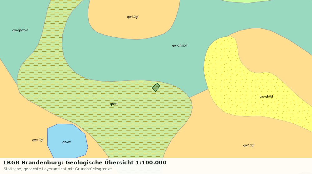 Statische Kartenansicht: LBGR Brandenburg: Geologische Übersicht 1:100.000