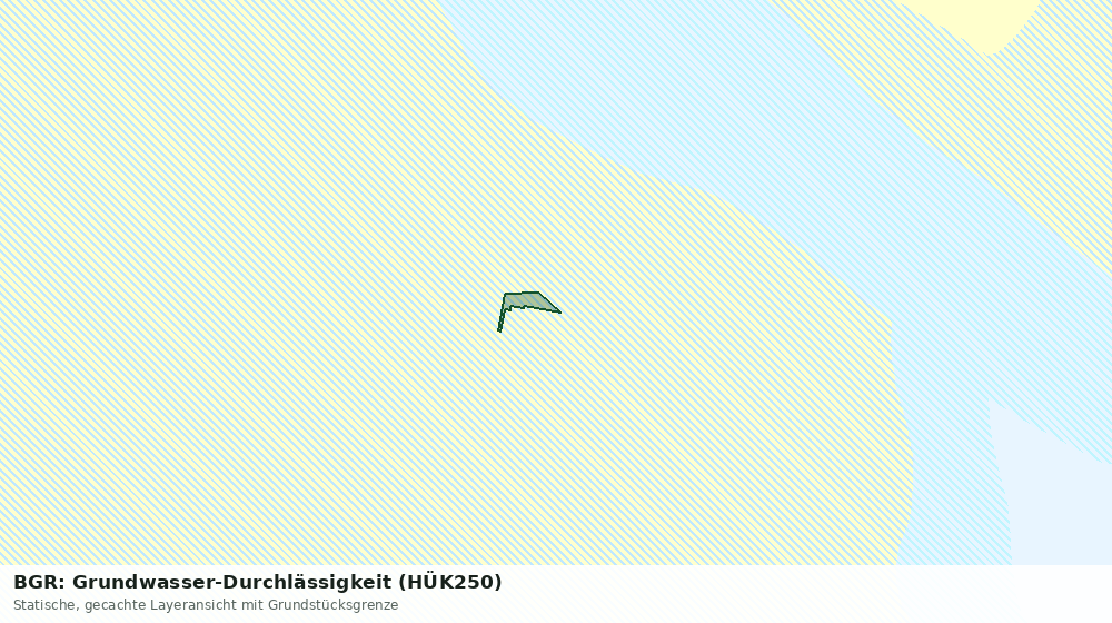 Statische Kartenansicht: BGR: Grundwasser-Durchlässigkeit (HÜK250)