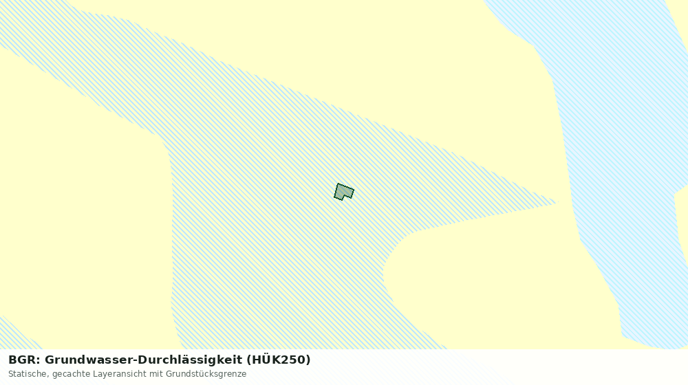 Statische Kartenansicht: BGR: Grundwasser-Durchlässigkeit (HÜK250)
