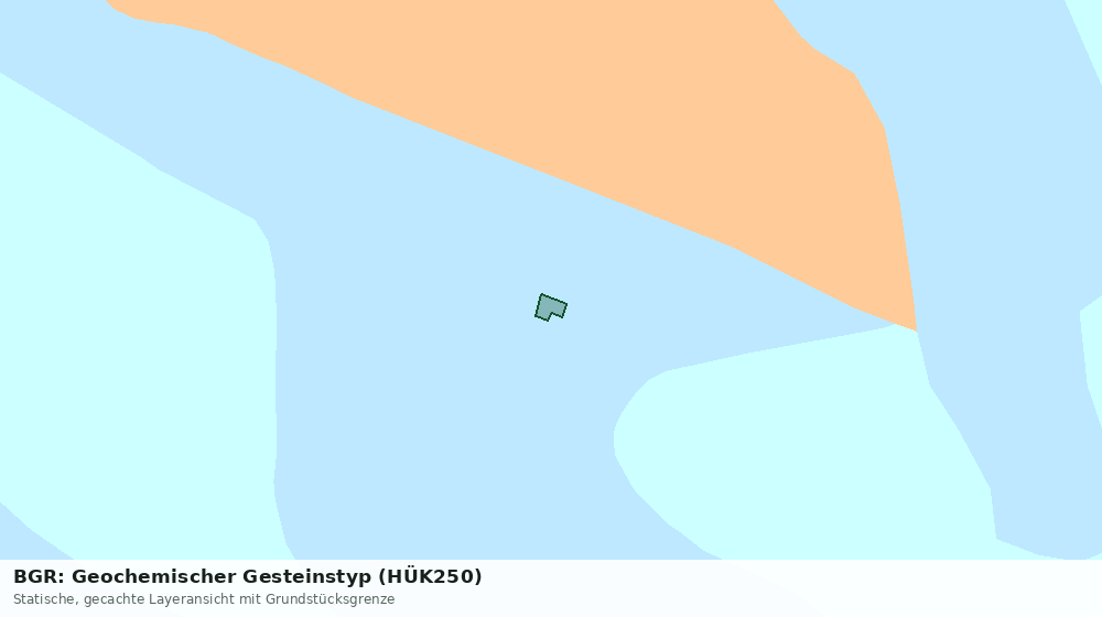 Statische Kartenansicht: BGR: Geochemischer Gesteinstyp (HÜK250)