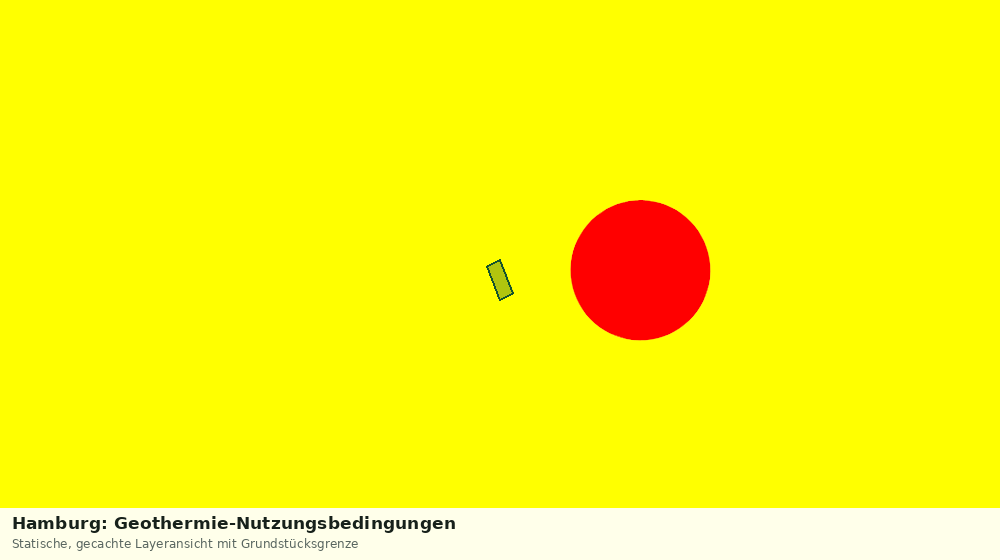 Statische Kartenansicht: Hamburg: Geothermie-Nutzungsbedingungen