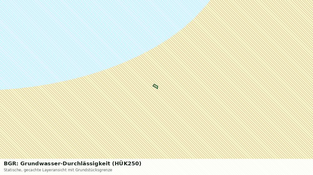 Statische Kartenansicht: BGR: Grundwasser-Durchlässigkeit (HÜK250)