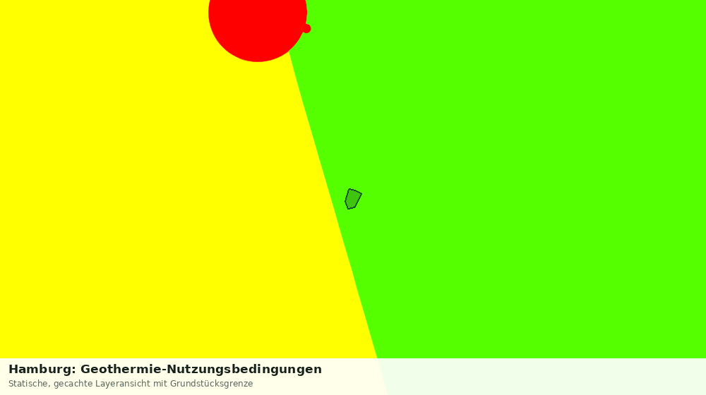 Statische Kartenansicht: Hamburg: Geothermie-Nutzungsbedingungen