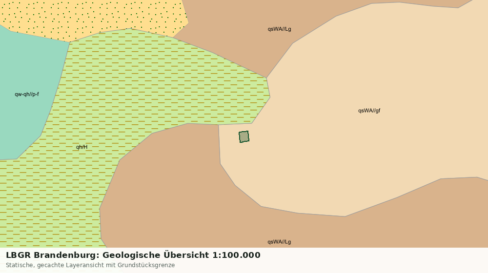 Statische Kartenansicht: LBGR Brandenburg: Geologische Übersicht 1:100.000