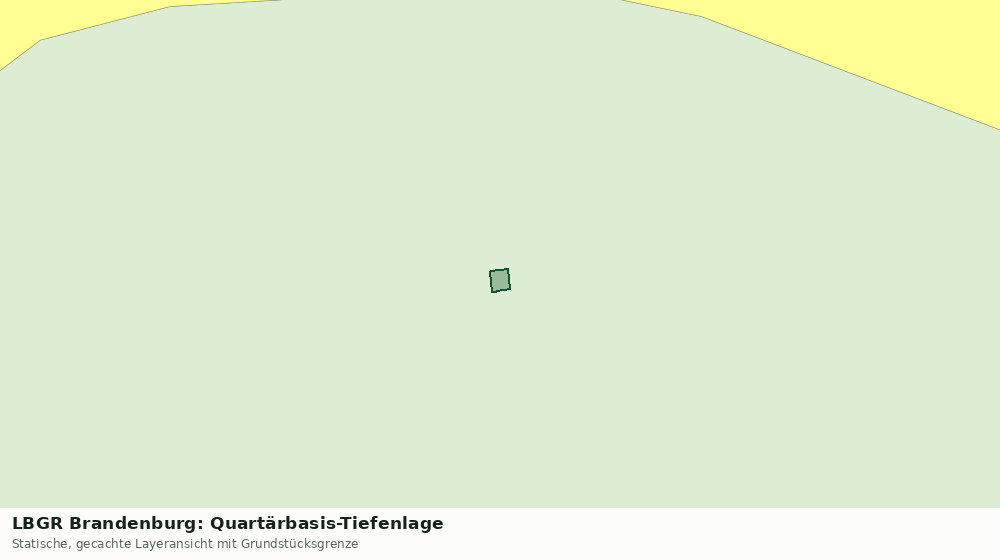 Statische Kartenansicht: LBGR Brandenburg: Quartärbasis-Tiefenlage