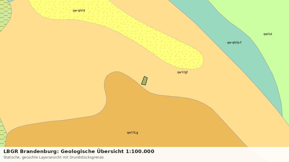 Statische Kartenansicht: LBGR Brandenburg: Geologische Übersicht 1:100.000
