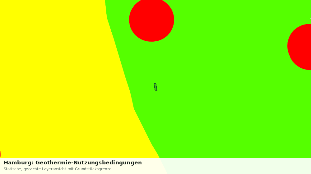 Statische Kartenansicht: Hamburg: Geothermie-Nutzungsbedingungen