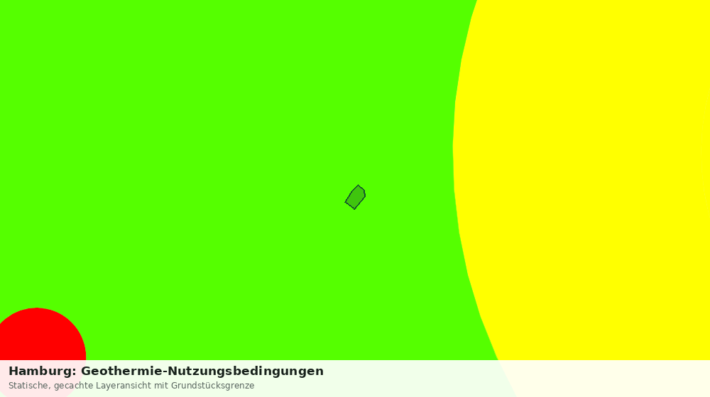 Statische Kartenansicht: Hamburg: Geothermie-Nutzungsbedingungen