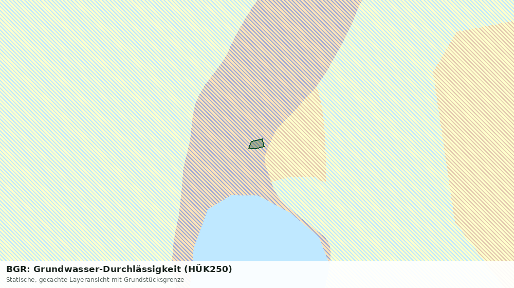Statische Kartenansicht: BGR: Grundwasser-Durchlässigkeit (HÜK250)