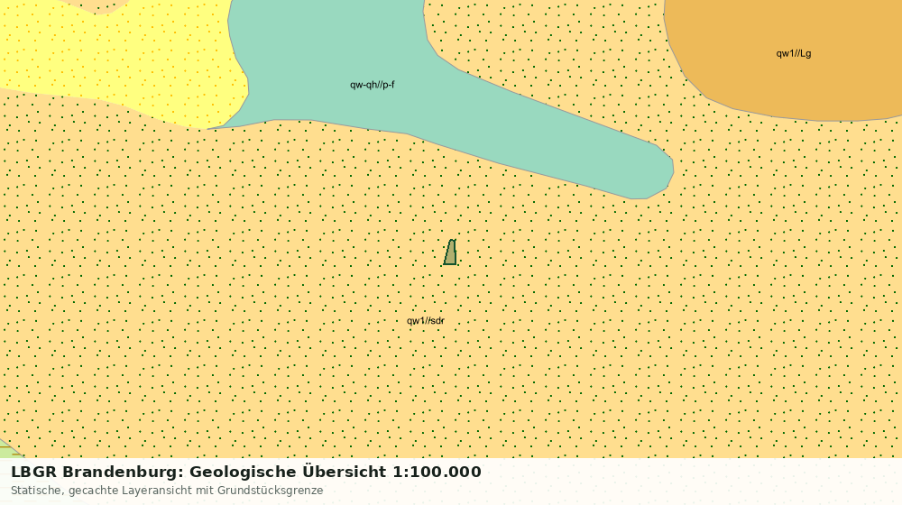 Statische Kartenansicht: LBGR Brandenburg: Geologische Übersicht 1:100.000
