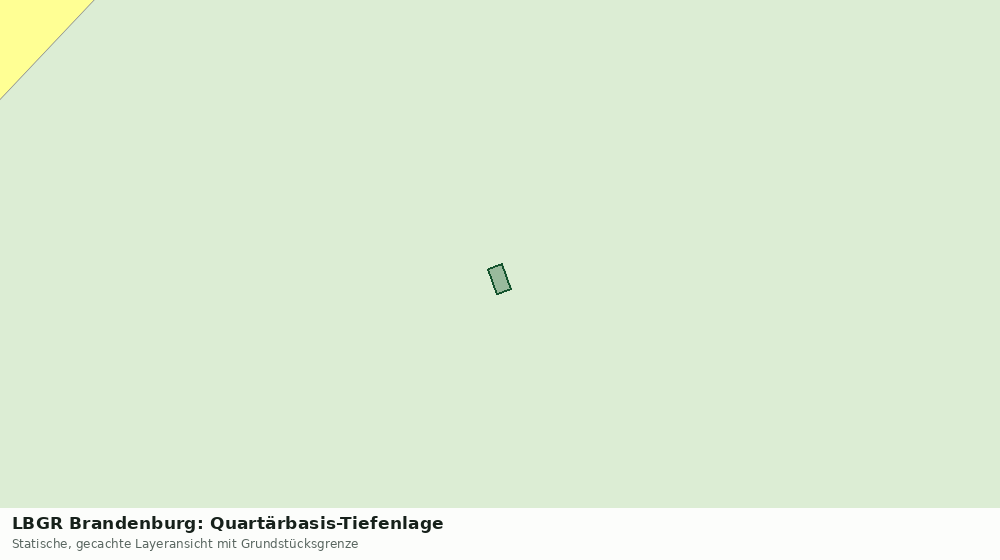 Statische Kartenansicht: LBGR Brandenburg: Quartärbasis-Tiefenlage