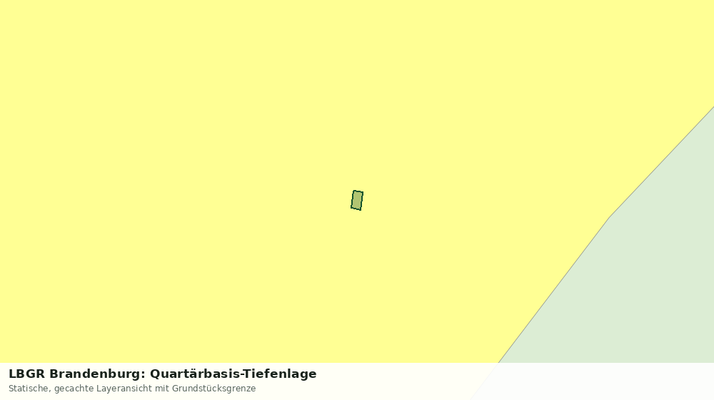 Statische Kartenansicht: LBGR Brandenburg: Quartärbasis-Tiefenlage