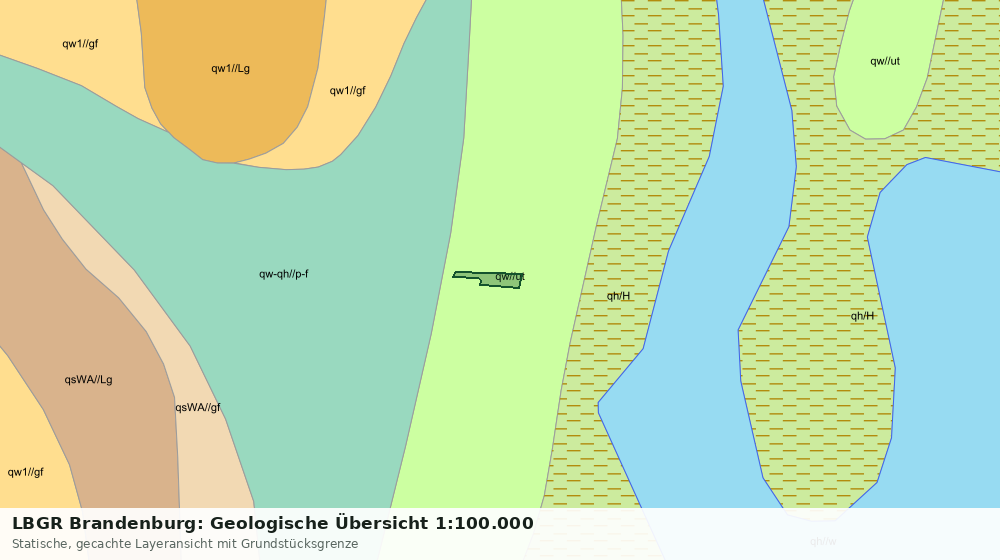 Statische Kartenansicht: LBGR Brandenburg: Geologische Übersicht 1:100.000