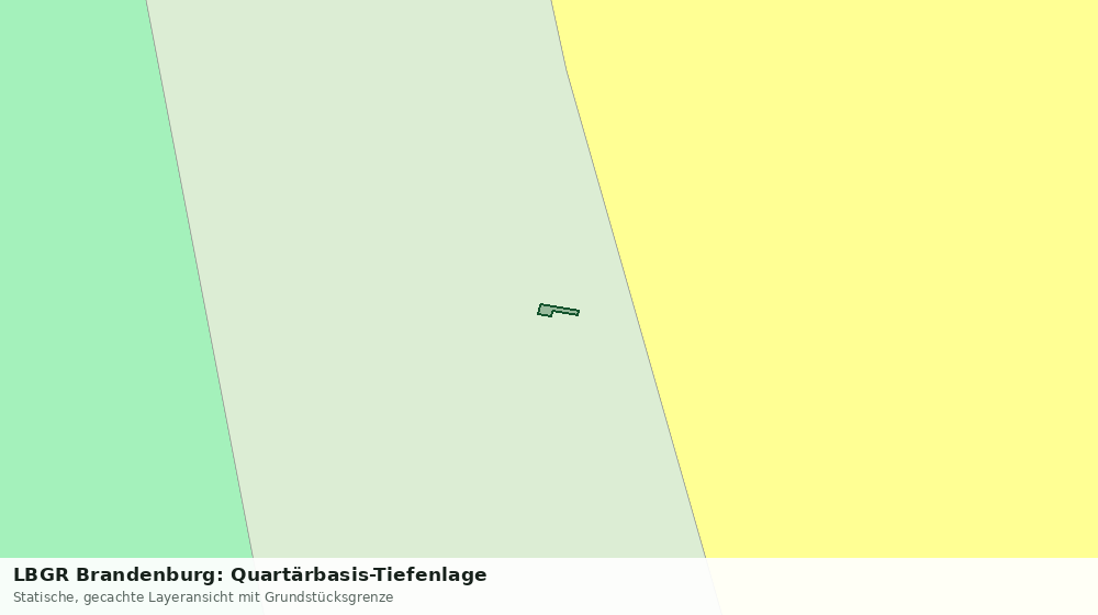 Statische Kartenansicht: LBGR Brandenburg: Quartärbasis-Tiefenlage