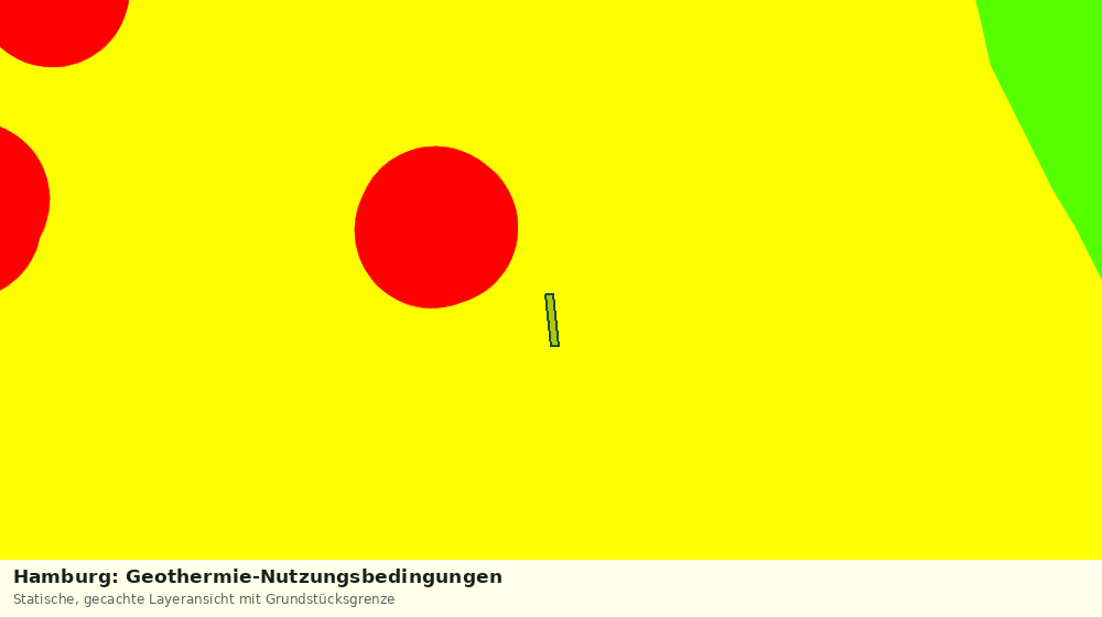 Statische Kartenansicht: Hamburg: Geothermie-Nutzungsbedingungen
