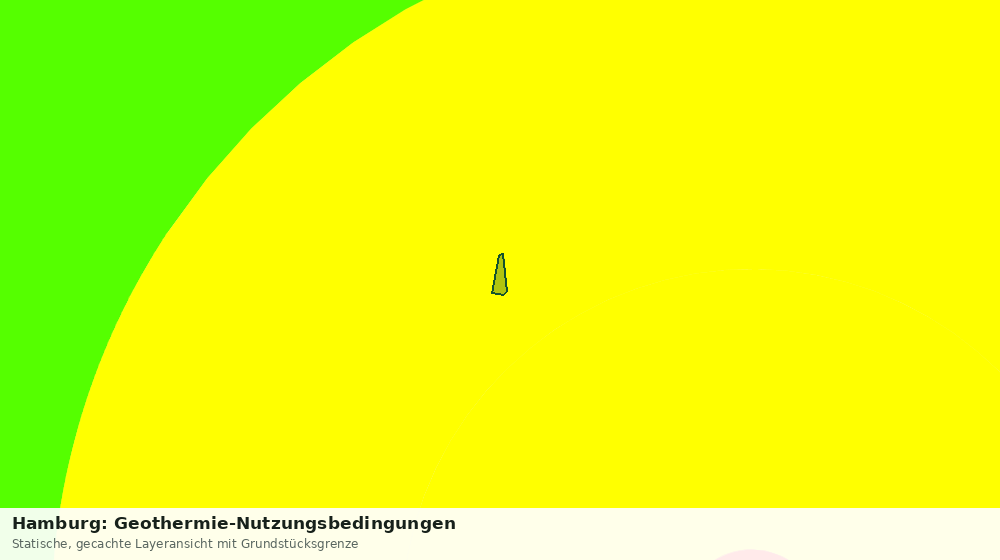 Statische Kartenansicht: Hamburg: Geothermie-Nutzungsbedingungen