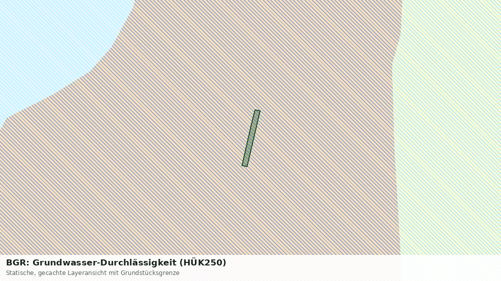 Statische Kartenansicht: BGR: Grundwasser-Durchlässigkeit (HÜK250)