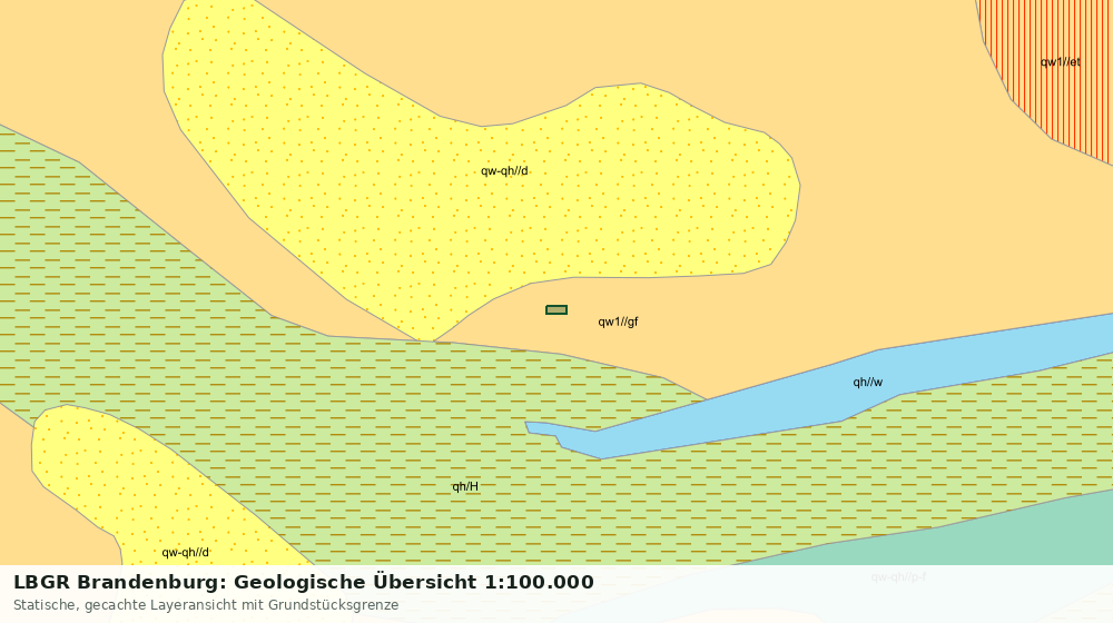 Statische Kartenansicht: LBGR Brandenburg: Geologische Übersicht 1:100.000