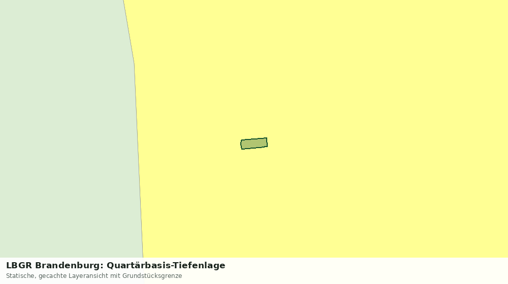 Statische Kartenansicht: LBGR Brandenburg: Quartärbasis-Tiefenlage