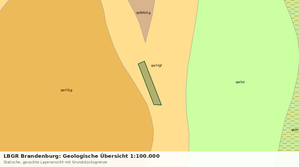 Statische Kartenansicht: LBGR Brandenburg: Geologische Übersicht 1:100.000