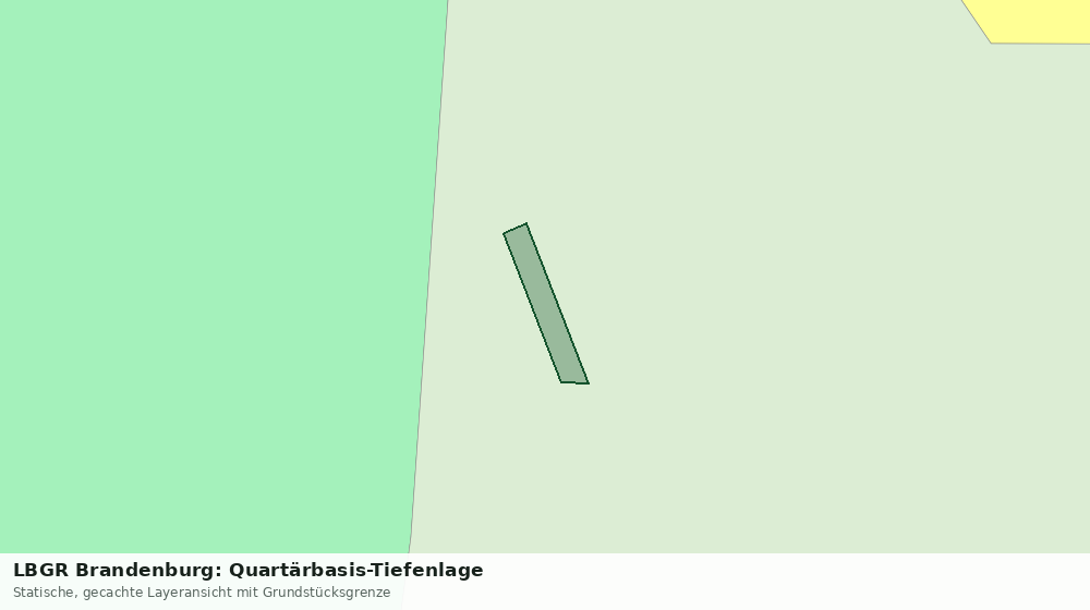 Statische Kartenansicht: LBGR Brandenburg: Quartärbasis-Tiefenlage