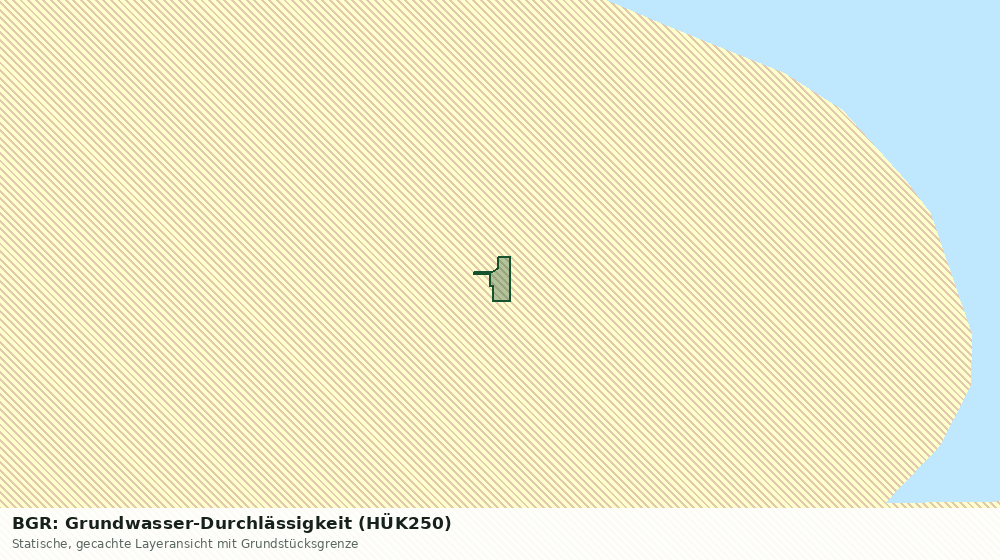 Statische Kartenansicht: BGR: Grundwasser-Durchlässigkeit (HÜK250)