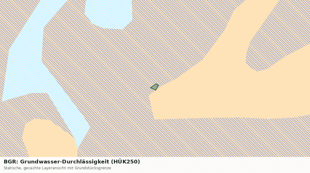 Statische Kartenansicht: BGR: Grundwasser-Durchlässigkeit (HÜK250)