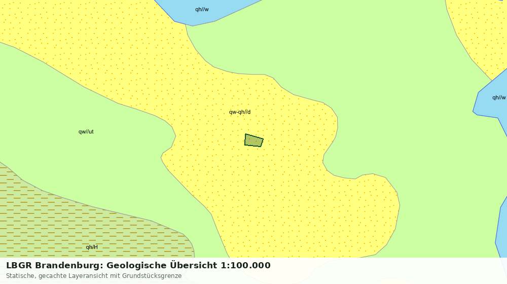 Statische Kartenansicht: LBGR Brandenburg: Geologische Übersicht 1:100.000
