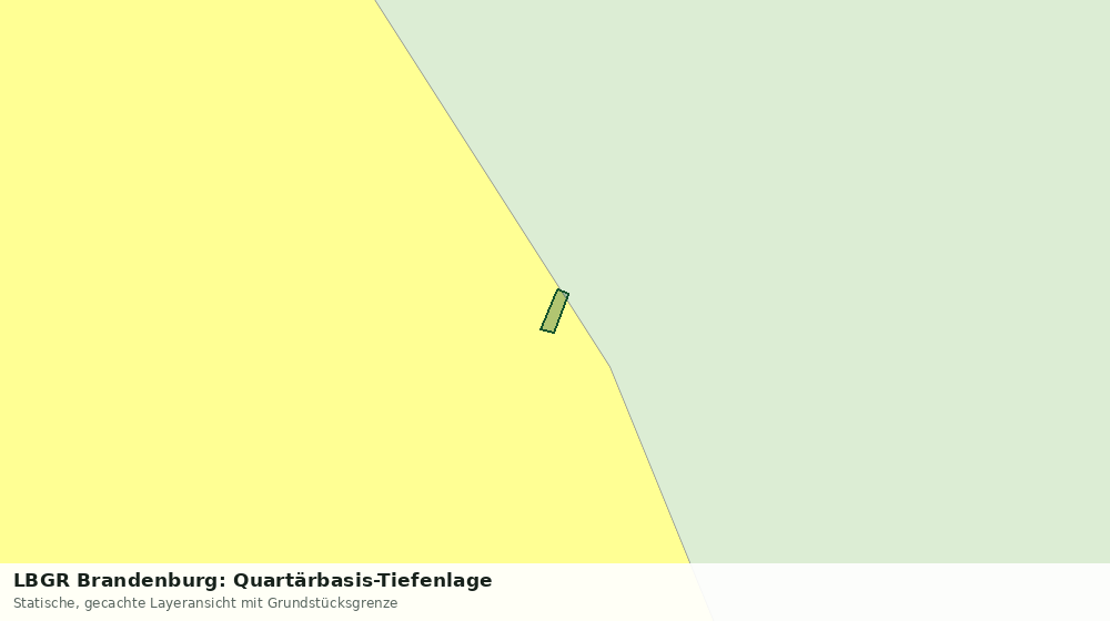 Statische Kartenansicht: LBGR Brandenburg: Quartärbasis-Tiefenlage