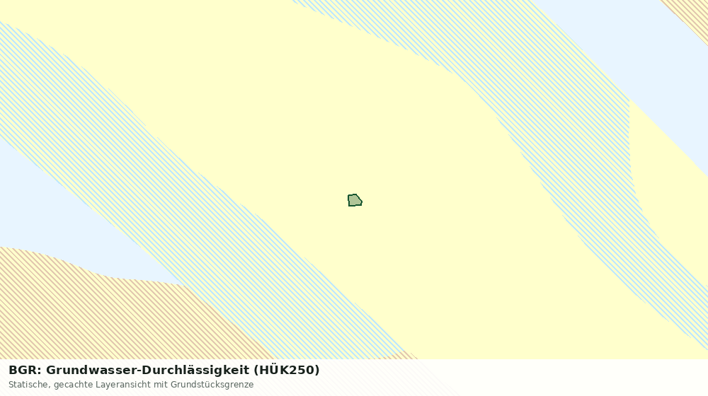 Statische Kartenansicht: BGR: Grundwasser-Durchlässigkeit (HÜK250)