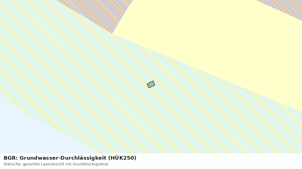 Statische Kartenansicht: BGR: Grundwasser-Durchlässigkeit (HÜK250)
