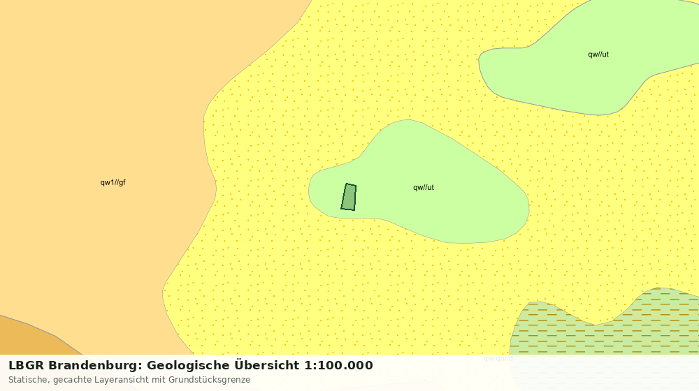 Statische Kartenansicht: LBGR Brandenburg: Geologische Übersicht 1:100.000