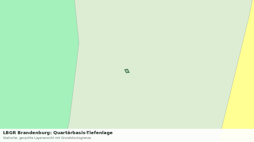 Statische Kartenansicht: LBGR Brandenburg: Quartärbasis-Tiefenlage