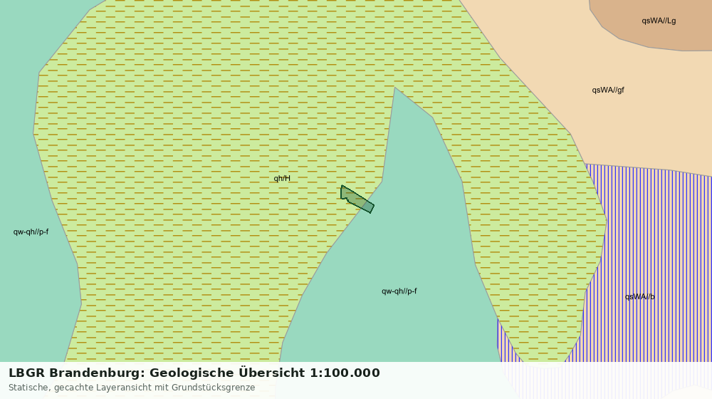 Statische Kartenansicht: LBGR Brandenburg: Geologische Übersicht 1:100.000