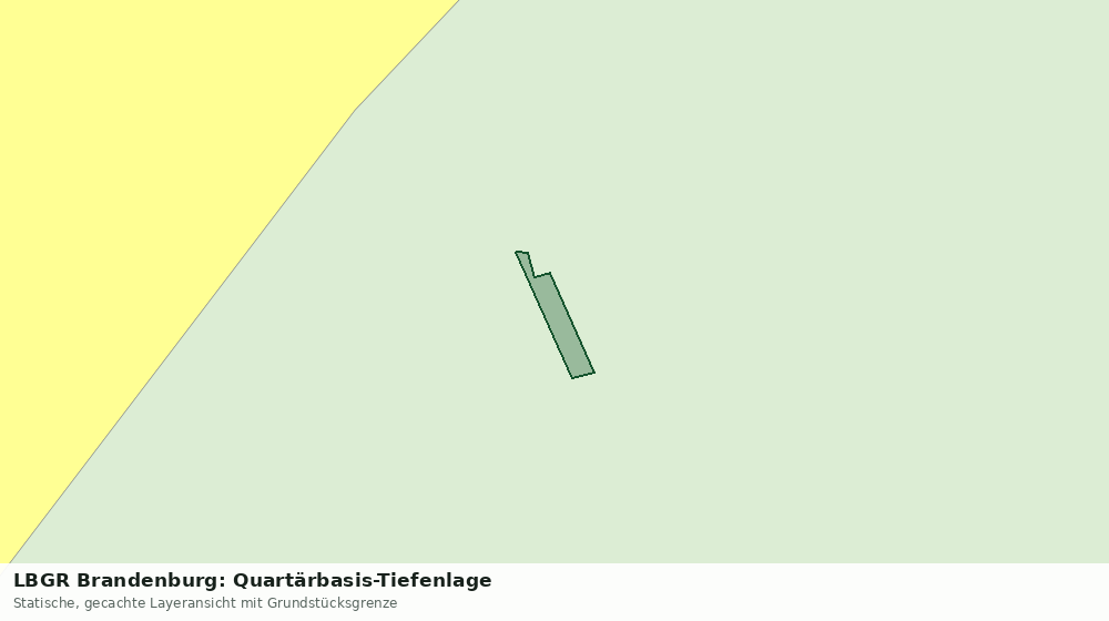 Statische Kartenansicht: LBGR Brandenburg: Quartärbasis-Tiefenlage